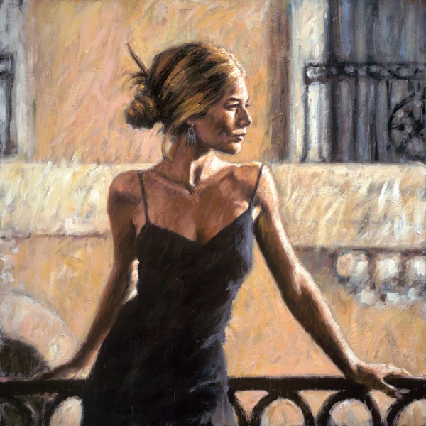 BALCONY AT BUENOS AIRES III painting - Fabian Perez BALCONY AT BUENOS AIRES III art painting